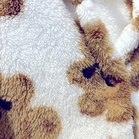 Girls Plush Warm Winter Coat With Hoodie Size 7Y! - Picture 6 of 7